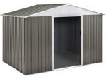 Abri de jardin métal "Dallas" - 5,29 m2 (4,83 m2 au sol) - Taupe