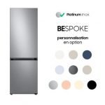 Refrigerateur combine Samsung Bespoke RB34C6B2ES9 344 L Platinum Inox