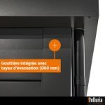 Abri de jardin en acier de 11,6 m² anthracite CLASSICO 3930+ avec double porte vitrée et fenêtre - TELLURIA – Image 4