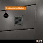 Abri de jardin en acier de 7,1 m² anthracite - TELLURIA CLASSICO 3024 – Image 8