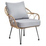 Salon de jardin CAIRO 4 personnes - Noir et brun – Image 3