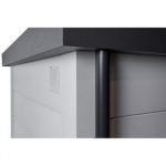 Abri de jardin en acier de 7,1 m² anthracite - TELLURIA CLASSICO 3024 – Image 6