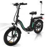 Vélo électrique pliant HITWAY - Pneu 20 pouces Fat Tire Ebikes Noir – Image 2