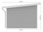 Abri de Jardin Composite SINTRA - 9 m² Gris Clair – Image 4