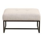 Pouf lin beige - Nolan