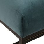 Pouf en velours vert bleuté - Nolan – Image 8